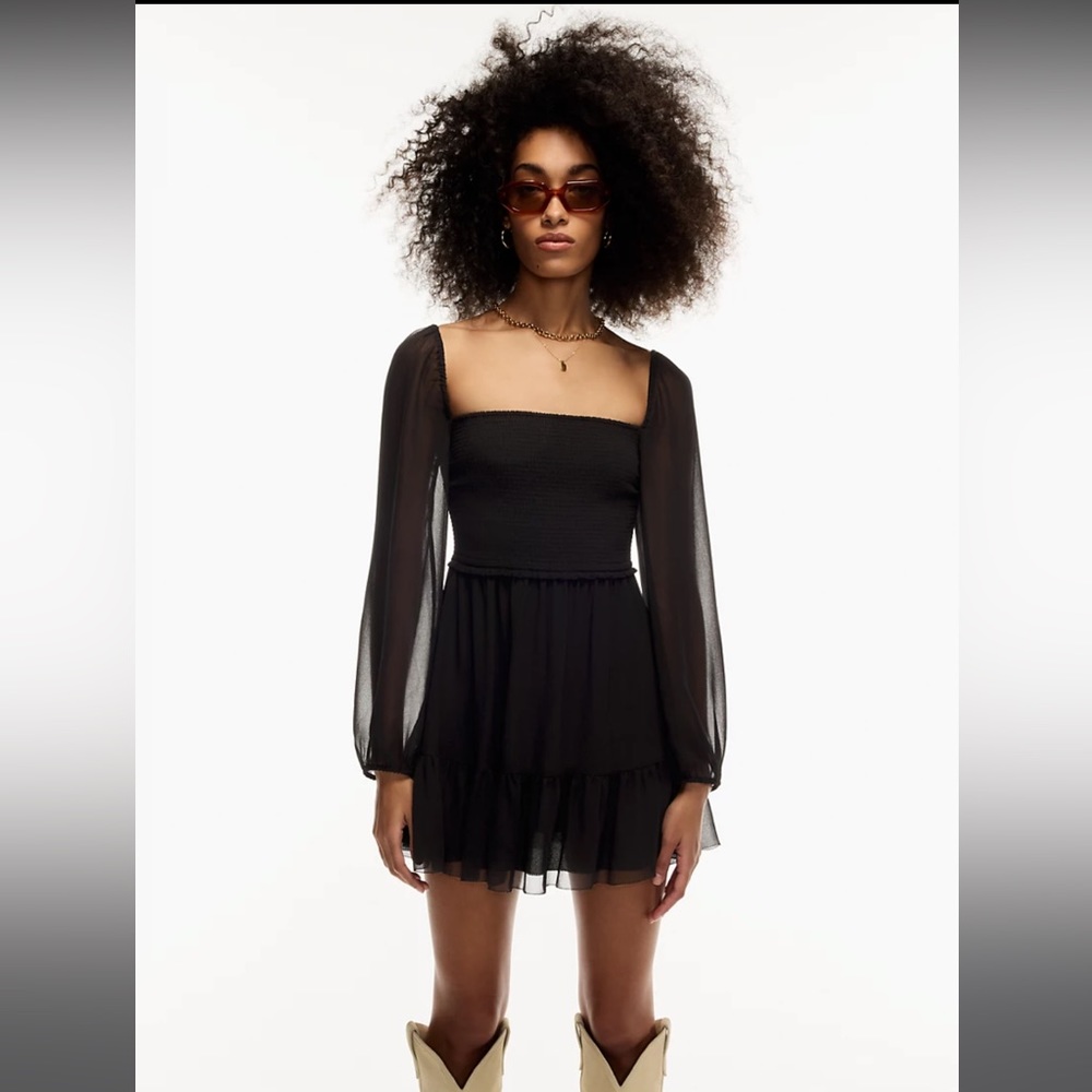 WILFRED ARITZIA Tempest Mini Dress (Black)